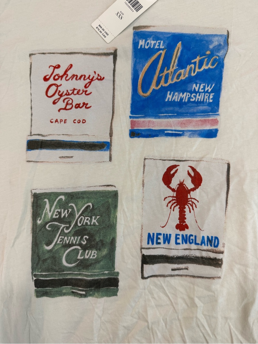 Anthropologie Letluv Matchbook Graphic Tee SOLD OUT!! NWT - Picture 6 of 8